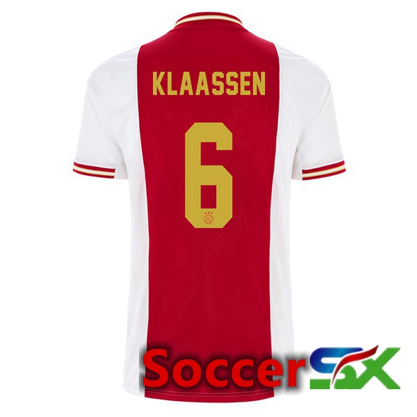 AFC Ajax (Klaassen 6) Home Jersey White Red 2022 2023