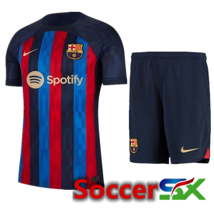 FC Barcelona Home Jersey + Shorts Blue 2022/2023