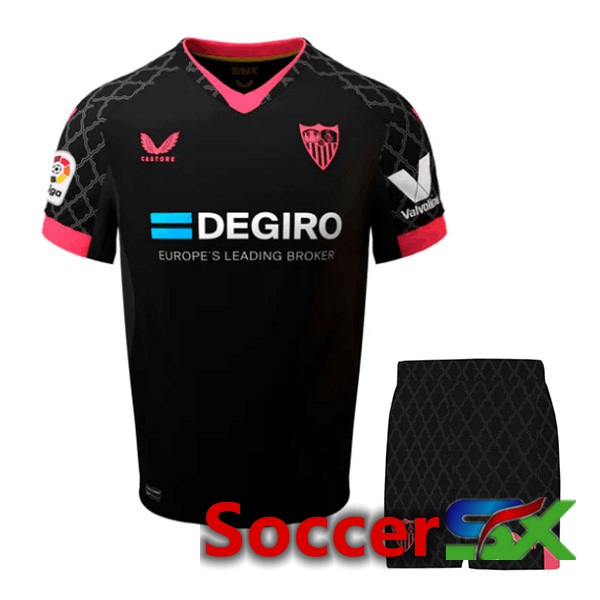 Sevilla FC Kids Third Jersey Black 2022/2023