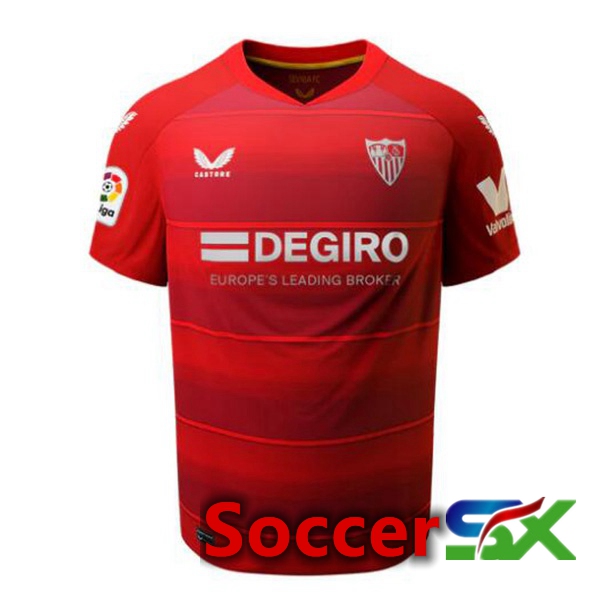 Sevilla FC Away Jersey Red 2022 2023