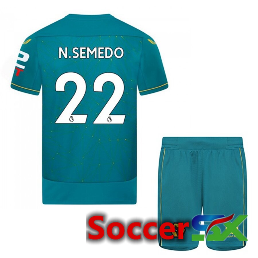 Wolves (N. SEMEDO 22) Kids Away Jersey 2022/2023
