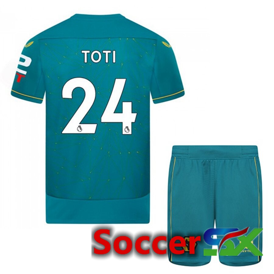 Wolves (TOTI 24) Kids Away Jersey 2022/2023