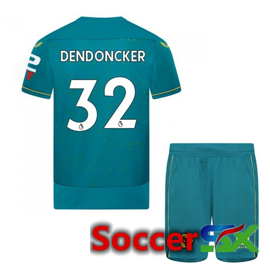 Wolves (DENDONCKER 32) Kids Away Jersey 2022/2023