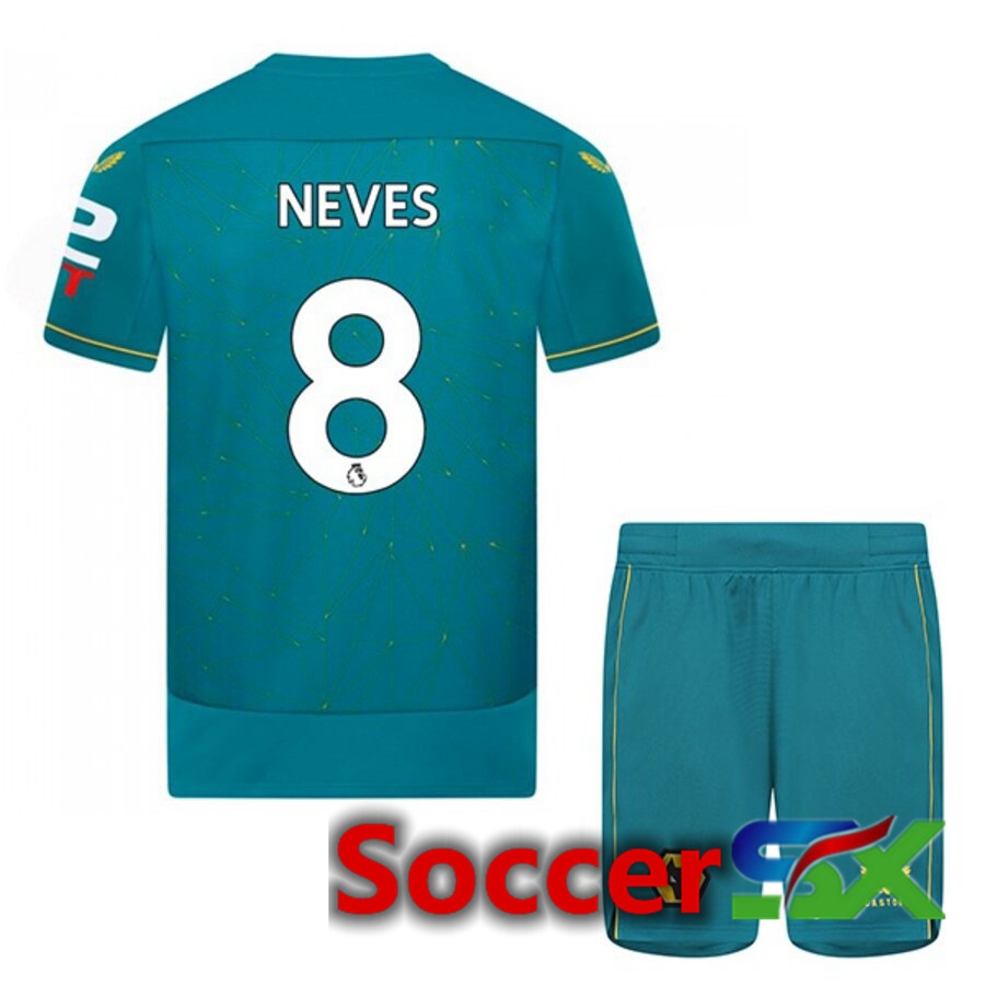 Wolves (NEVES 8) Kids Away Jersey 2022/2023