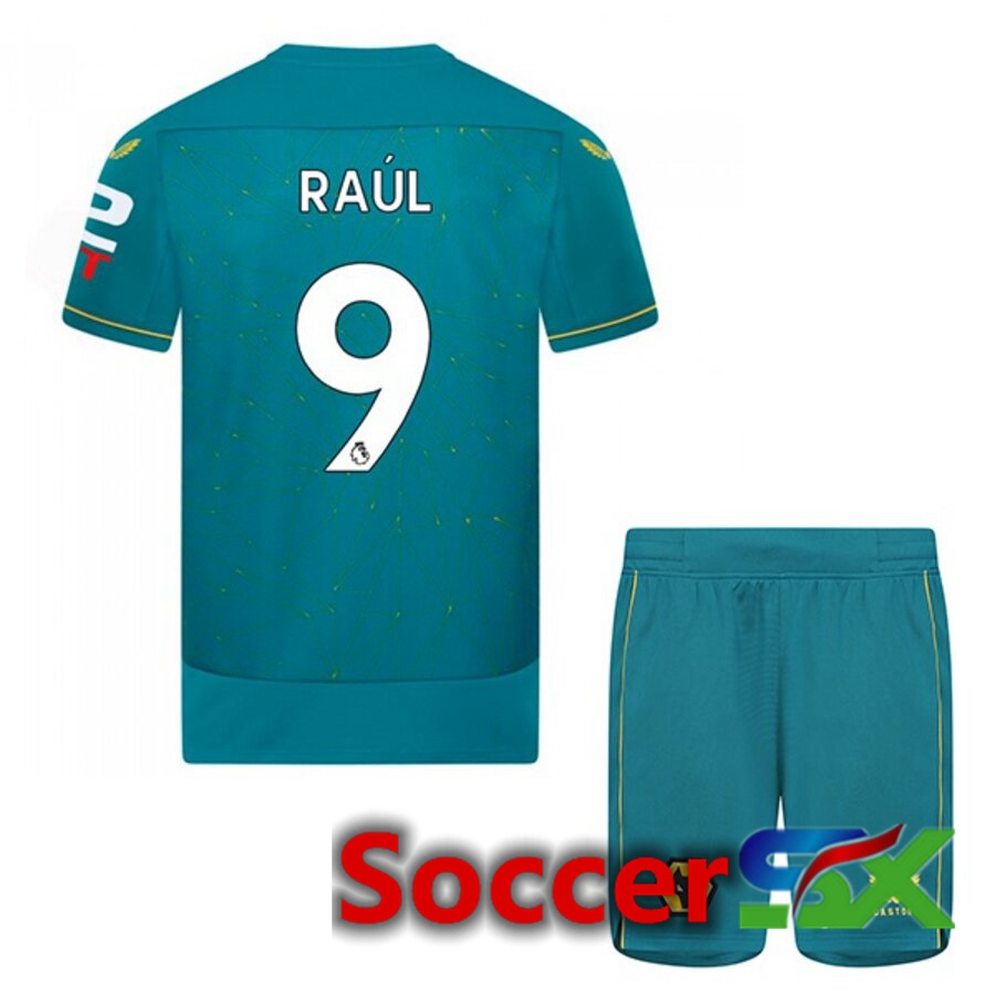 Wolves (RAUL 9) Kids Away Jersey 2022/2023