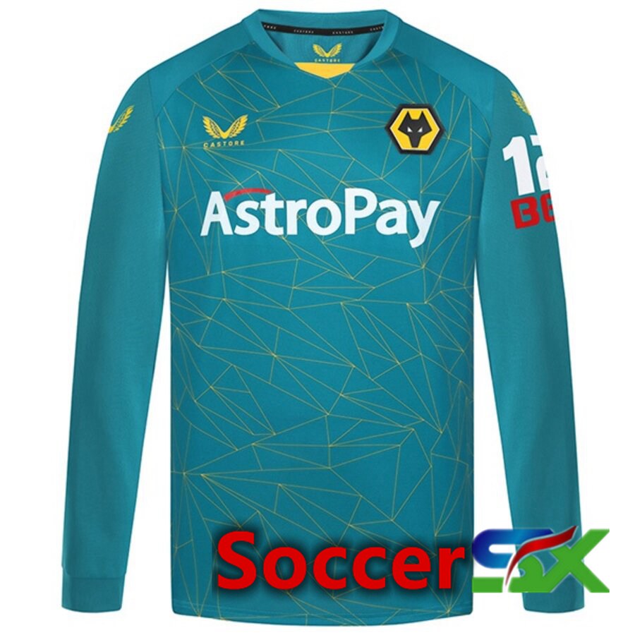 Wolves Away Jersey Long sleeve 2022/2023