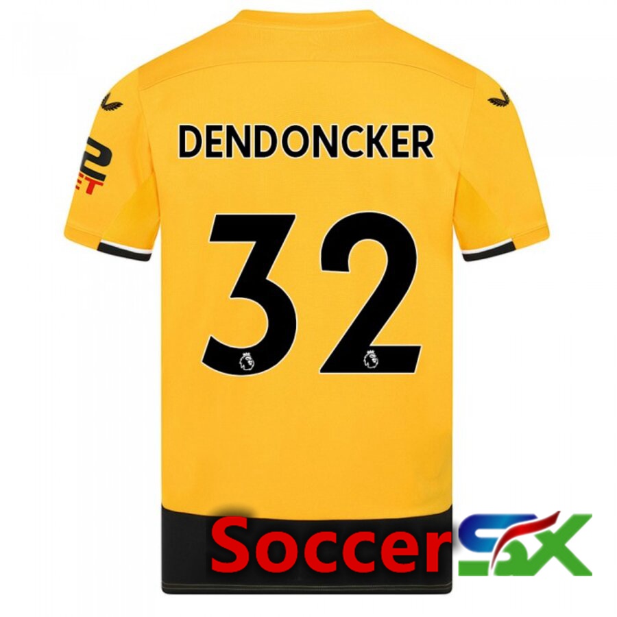 Wolves (DENDONCKER 32) Home Jersey 2022/2023