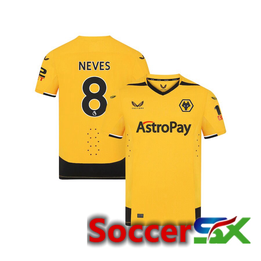 Wolves (NEVES 8) Home Jersey 2022/2023