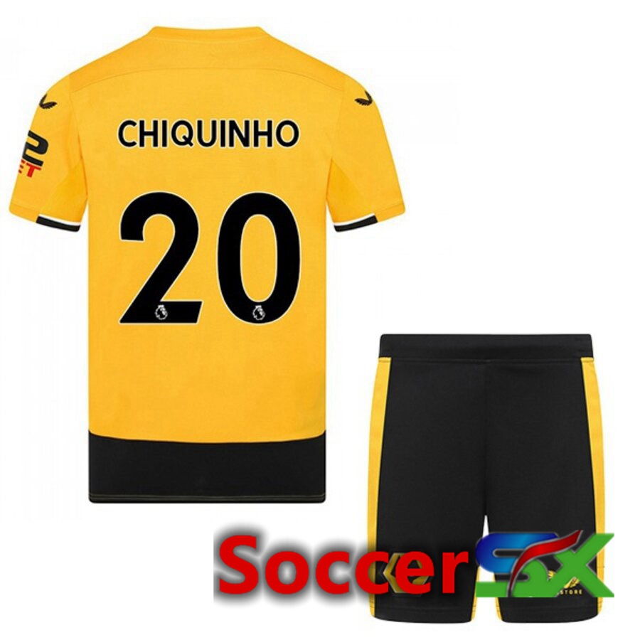 Wolves (CHIQUINHO 20) Kids Home Jersey 2022/2023