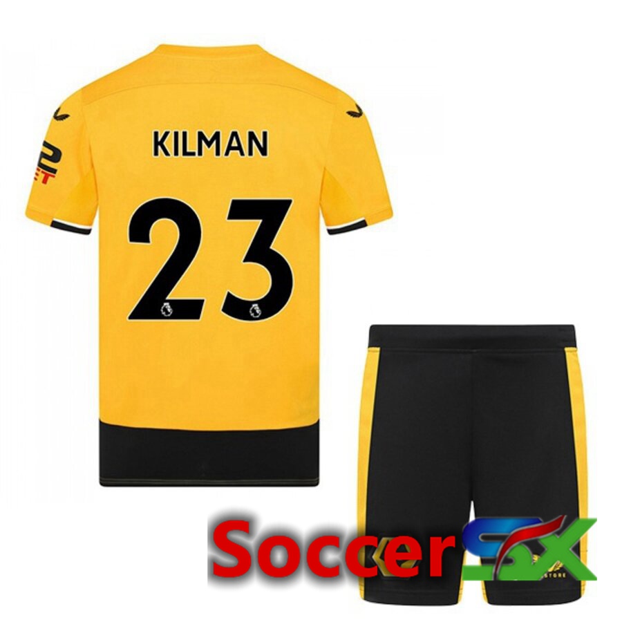 Wolves (KILMAN 23) Kids Home Jersey 2022/2023