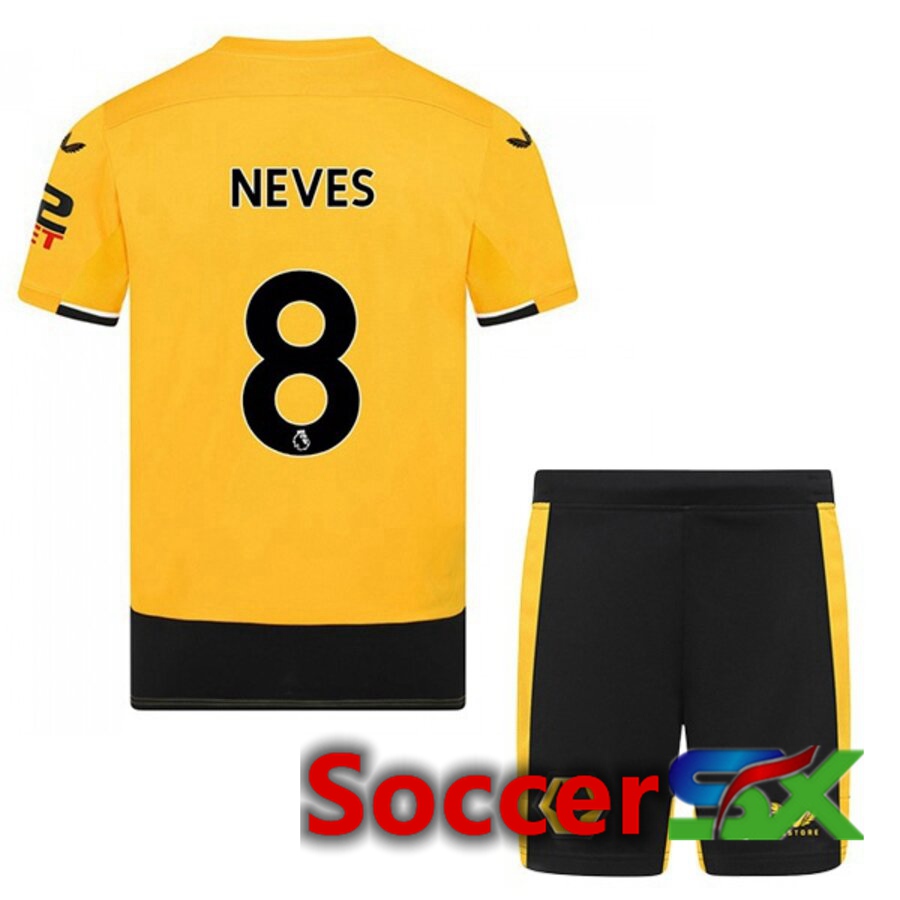 Wolves (NEVES 8) Kids Home Jersey 2022/2023