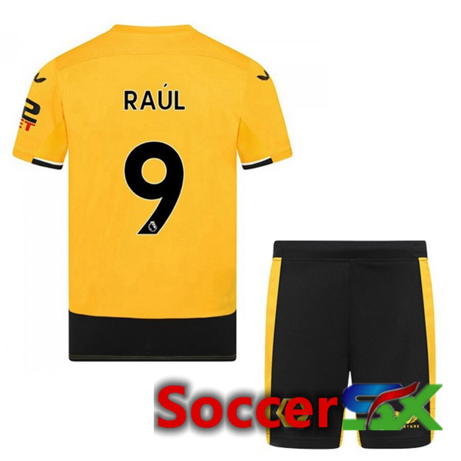 Wolves (RAUL 9) Kids Home Jersey 2022/2023