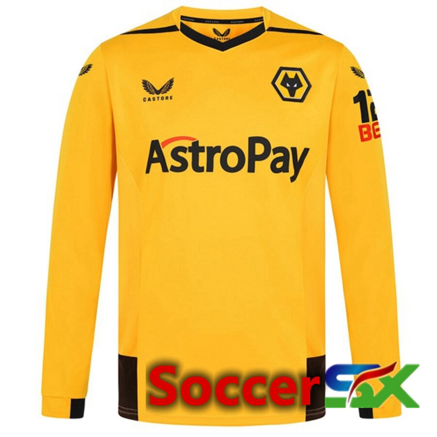 Wolves Home Jersey Long sleeve 2022/2023