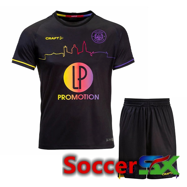 Toulouse Kids Away Jersey Black 2022/2023