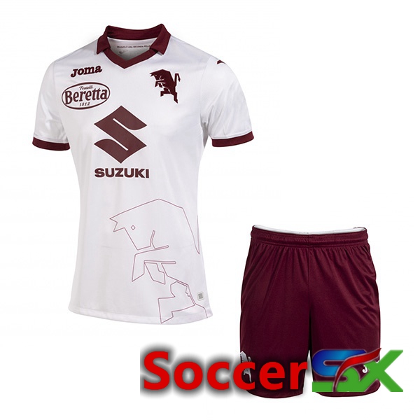 Torino FC Kids Away Jersey White 2022/2023