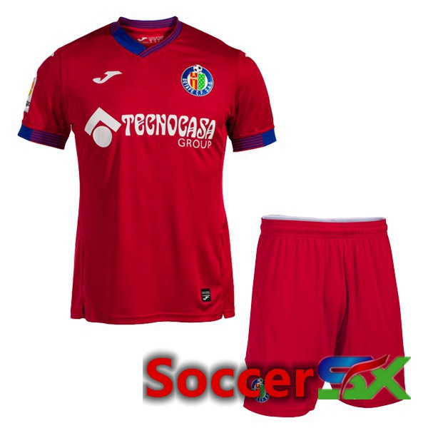 FC Getafe CF Kids Away Jersey Red 2022 2023