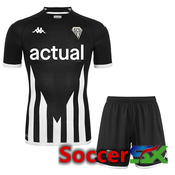 Angers SCO Kids Home Jersey Black 2022 2023