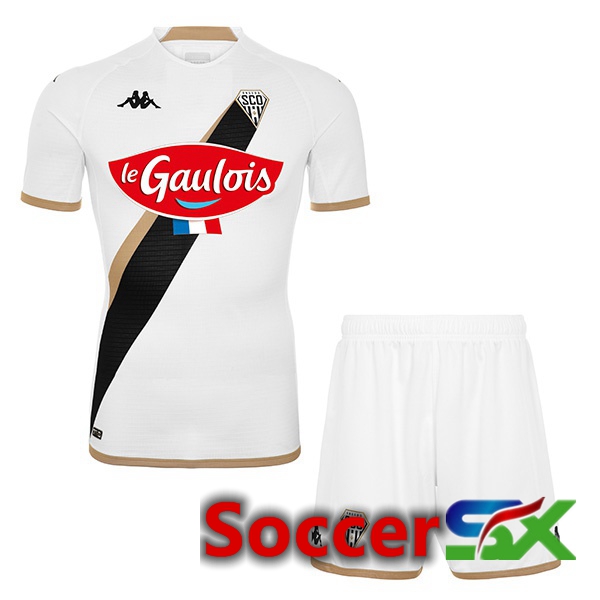 Angers SCO Kids Away Jersey White 2022 2023