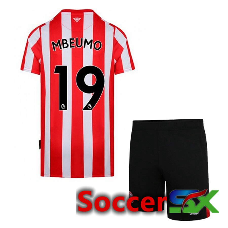 Brentford FC (MBEUMO 19) Kids Home Jersey 2022/2023