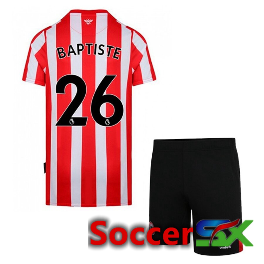 Brentford FC (BAPTISTE 26) Kids Home Jersey 2022/2023