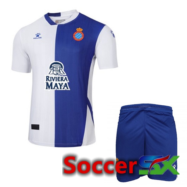 FC RCD Espanyol Kids Third Jersey Blue White 2022 2023