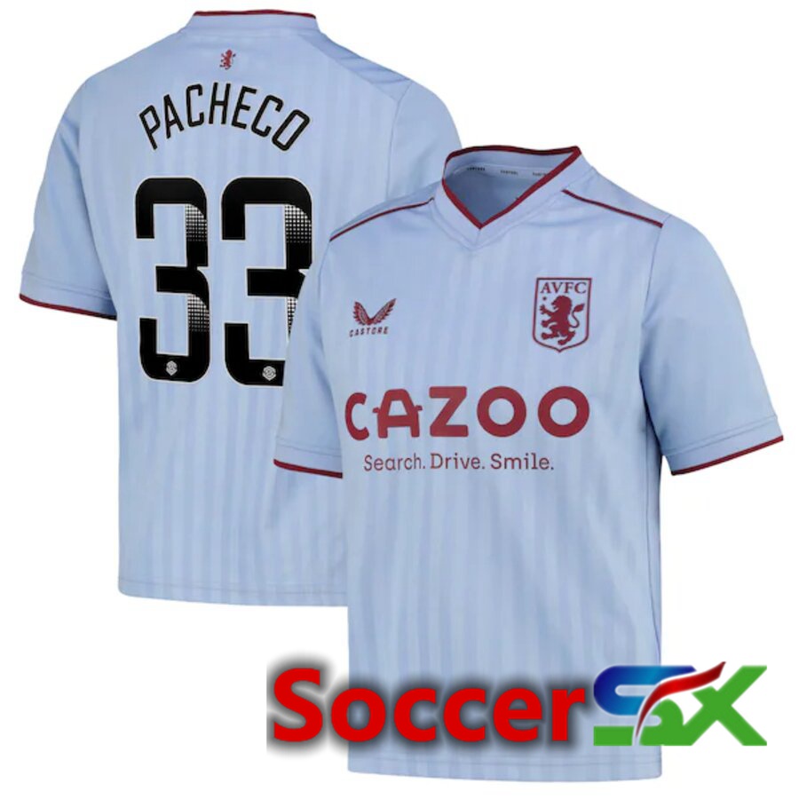 Aston Villa (PACHECO 33) Away Jersey 2022/2023