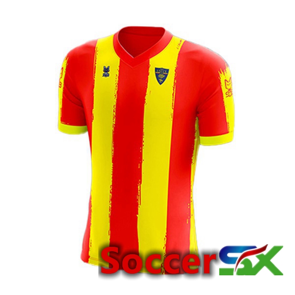 Lecce Home Jersey Red Yellow 2022 2023
