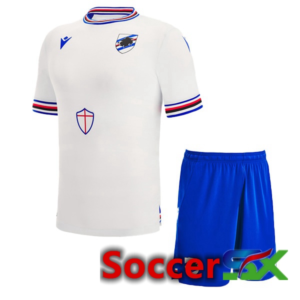 UC Sampdoria Kids Away Jersey White 2022/2023