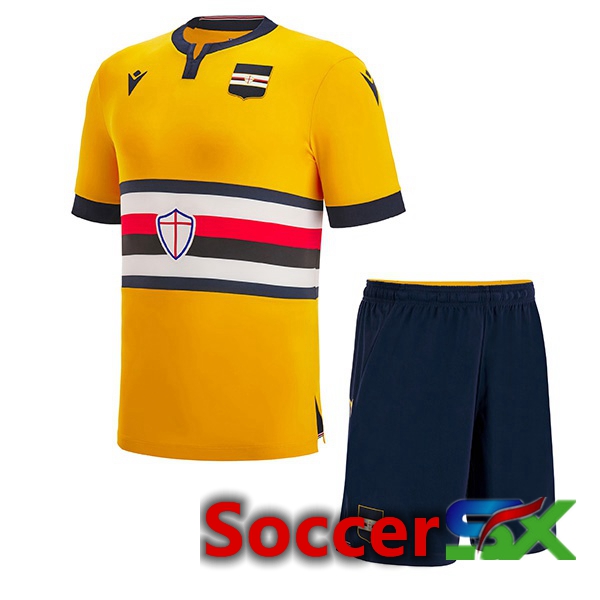 UC Sampdoria Kids Third Jersey Yellow 2022/2023