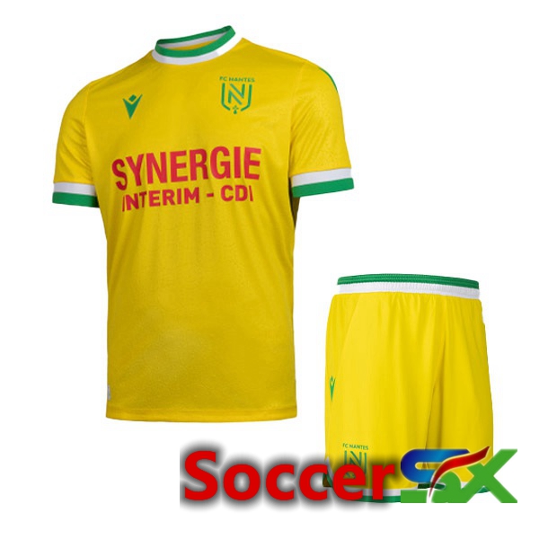 FC Nantes Kids Home Jersey Yellow 2022/2023