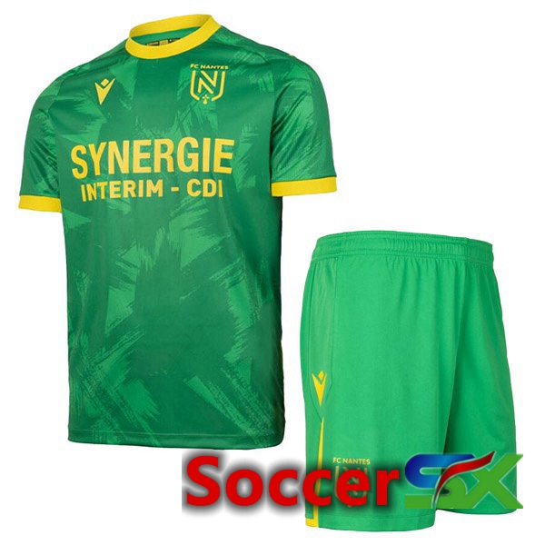 FC Nantes Kids Away Jersey Green 2022/2023