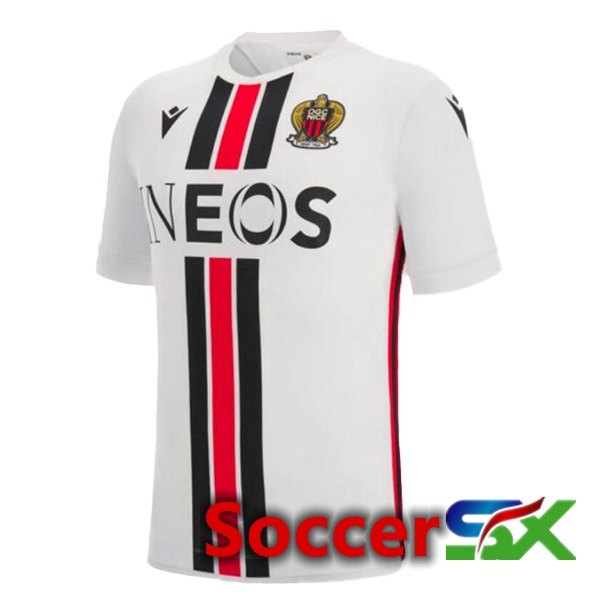 OGC Nice Away Jersey White 2022 2023