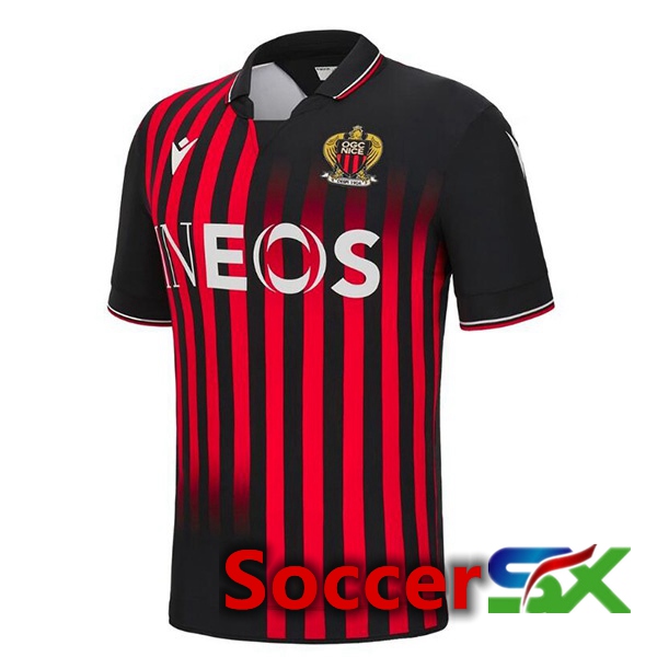 OGC Nice Home Jersey Red Black 2022 2023