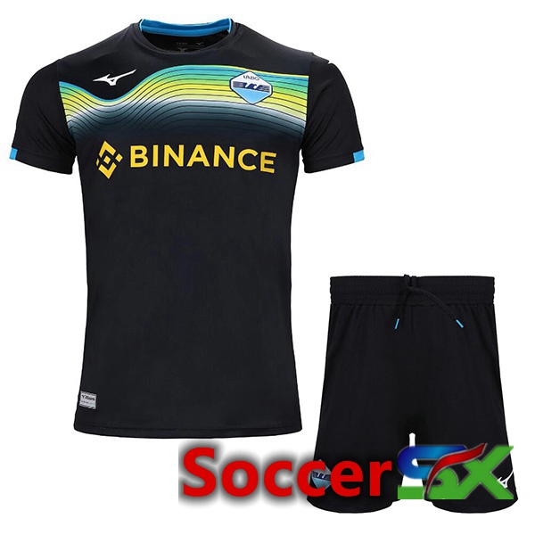 SS Lazio Kids Away Jersey Black 2022 2023