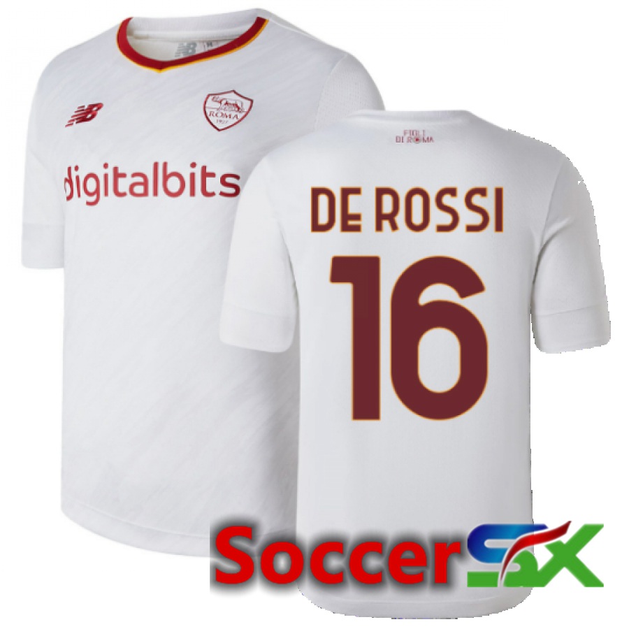 AS Roma (De Rossi 16) Away Jersey 2022/2023