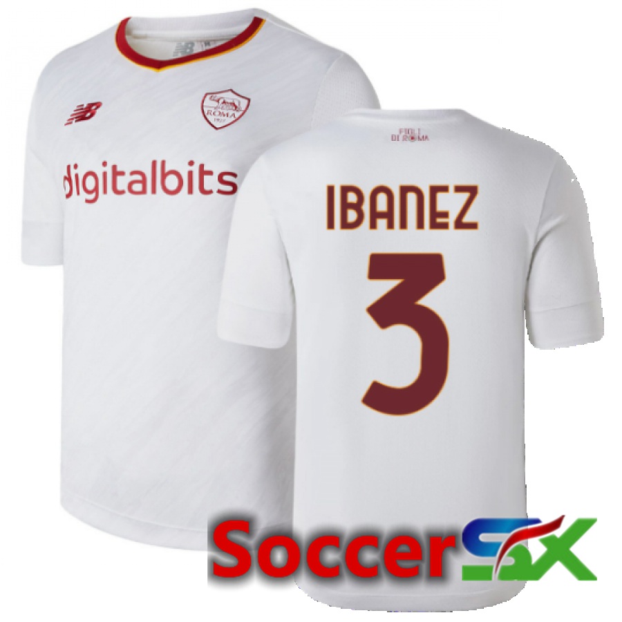 AS Roma (Ibanez 3) Away Jersey 2022/2023