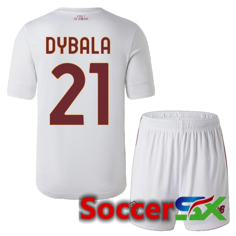 AS Roma (Dybala 21) Kids Away Jersey 2022/2023