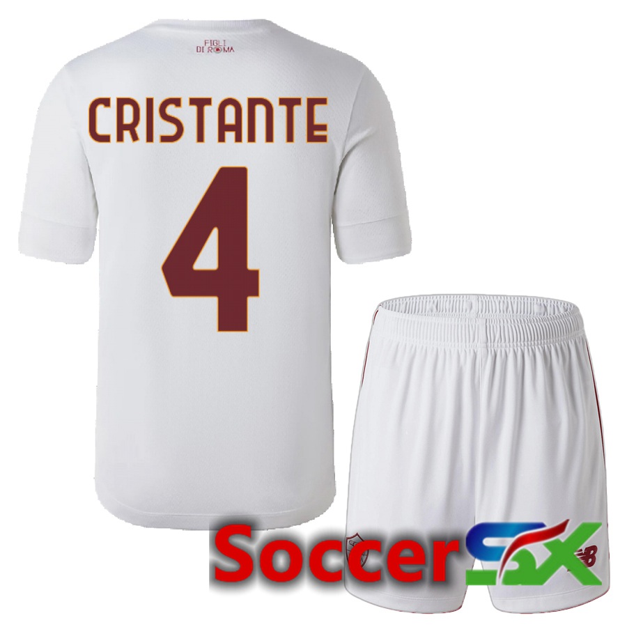 AS Roma (Cristante 4) Kids Away Jersey 2022/2023