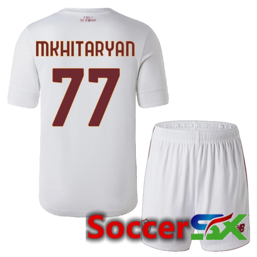 AS Roma (Mkhitaryan 77) Kids Away Jersey 2022/2023