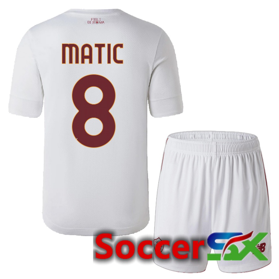 AS Roma (Matic 8) Kids Away Jersey 2022/2023