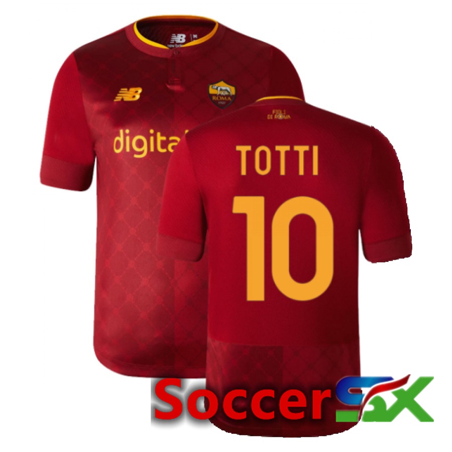 AS Roma (Totti 10) Home Jersey 2022/2023