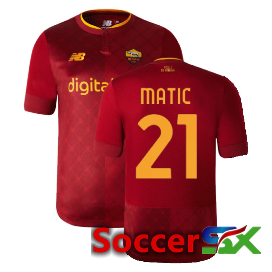 AS Roma (Matic 21) Home Jersey 2022/2023
