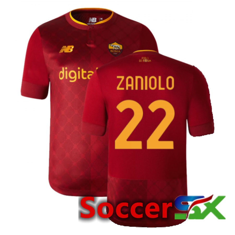 AS Roma (Zaniolo 22) Home Jersey 2022/2023