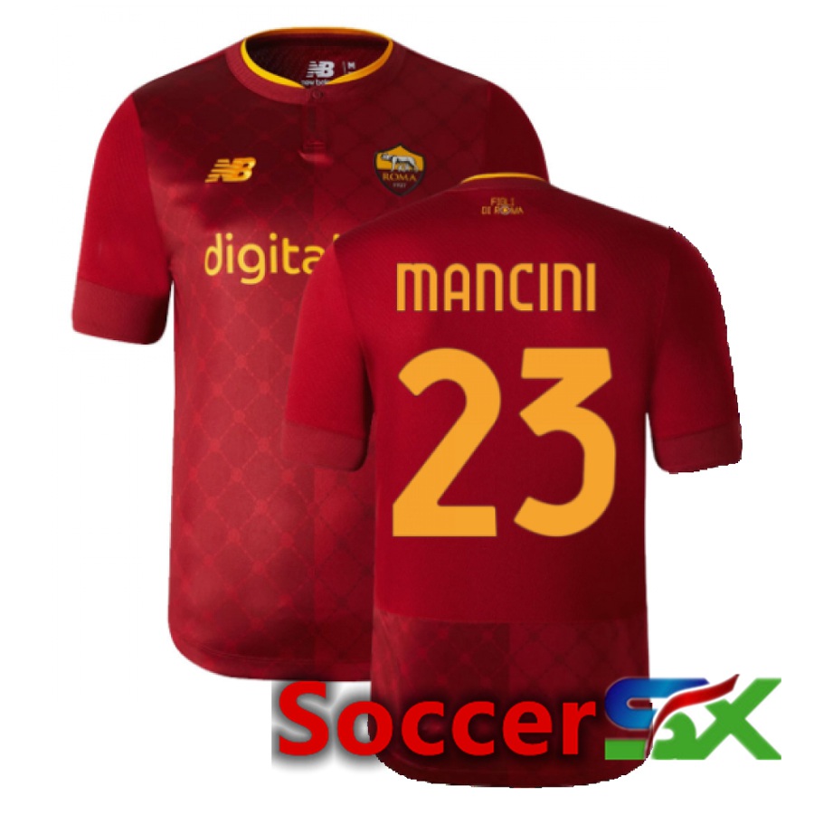 AS Roma (Mancini 23) Home Jersey 2022/2023
