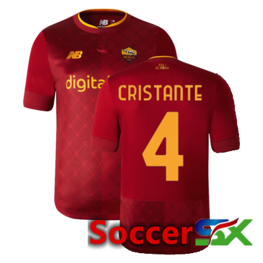 AS Roma (Cristante 4) Home Jersey 2022/2023