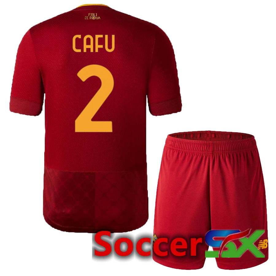 AS Roma (Cafu 2) Kids Home Jersey 2022/2023