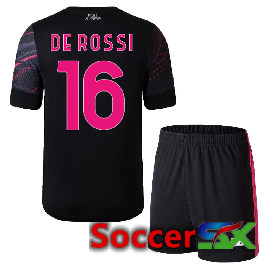 AS Roma (De Rossi 16) Kids Third Jersey 2022/2023