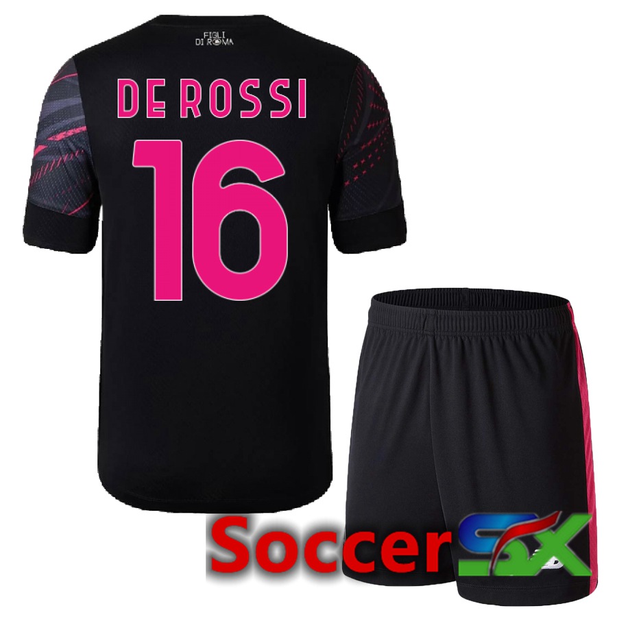 AS Roma (De Rossi 16) Kids Third Jersey 2022/2023