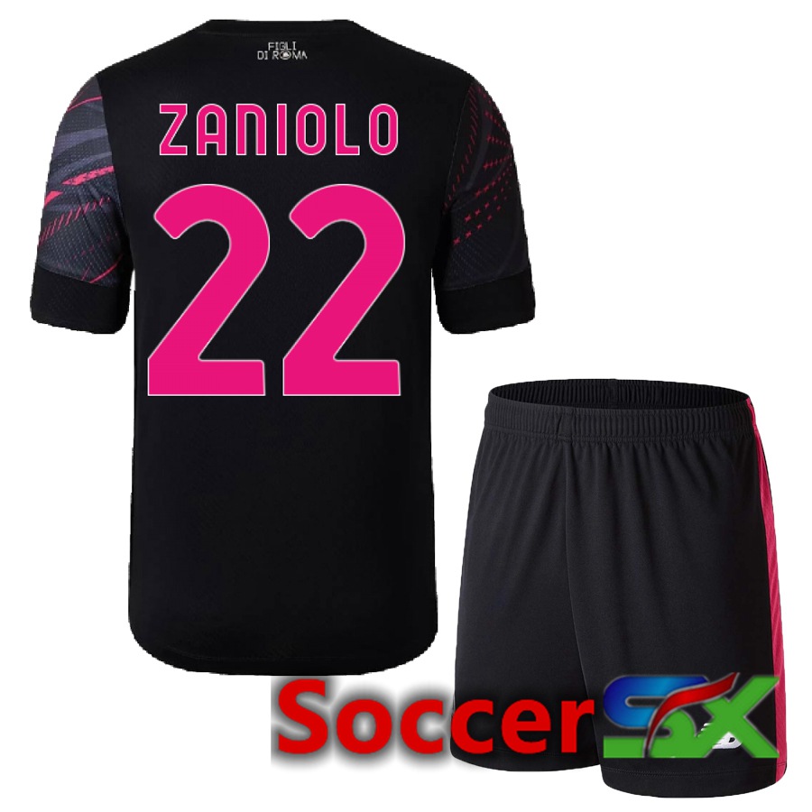AS Roma (Zaniolo 22) Kids Third Jersey 2022/2023