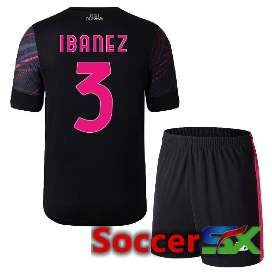 AS Roma (Ibanez 3) Kids Third Jersey 2022/2023